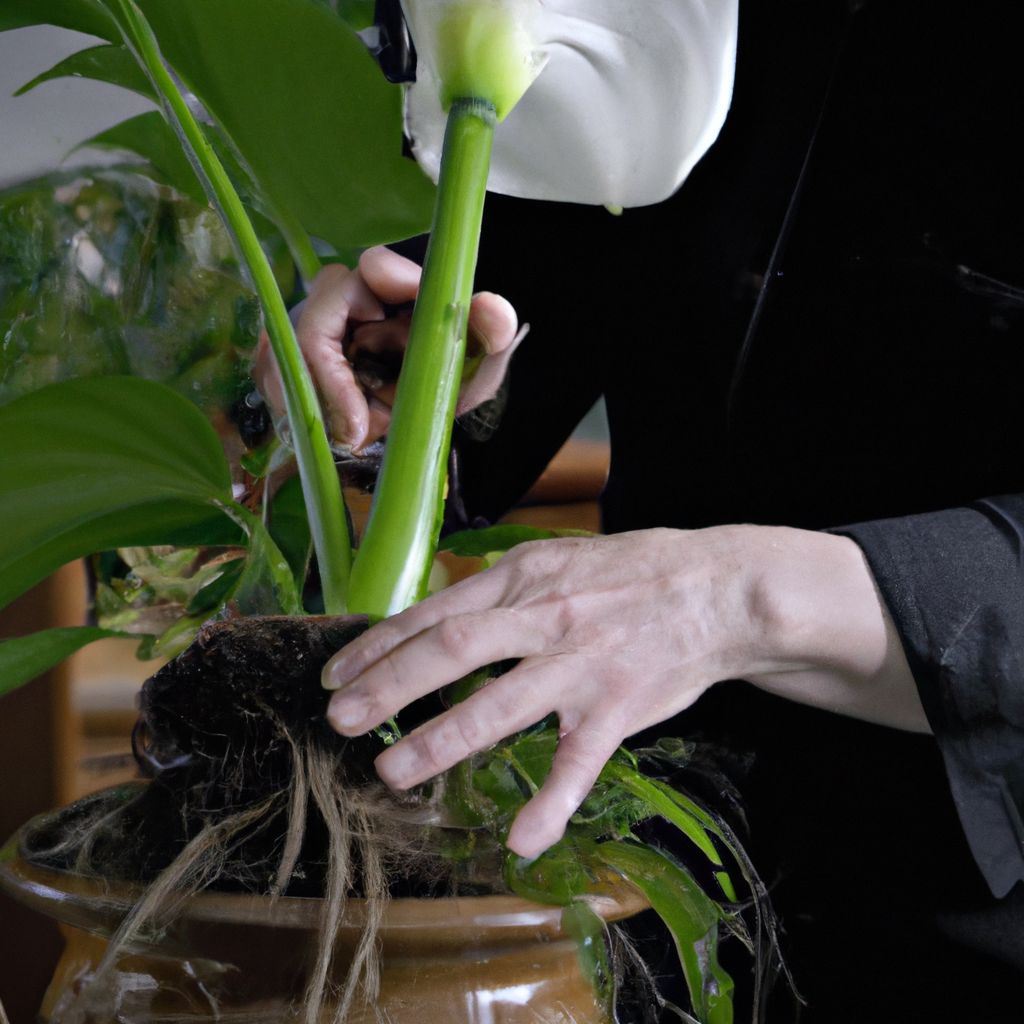 How to Repot a Peace Lily with Root Rot