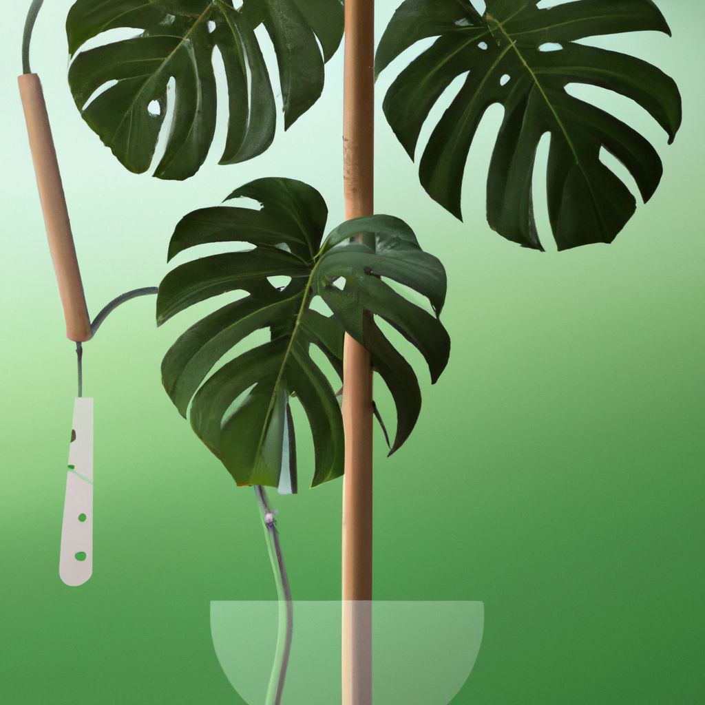 How to Repot Monstera with Pole